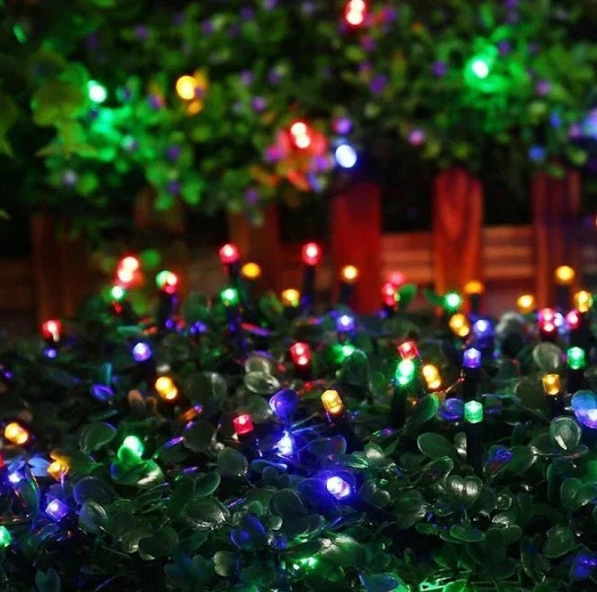 Lichidare de stoc: Decoratiune cu Incarcare Solara, 50 metri, 500 led - Multicolora