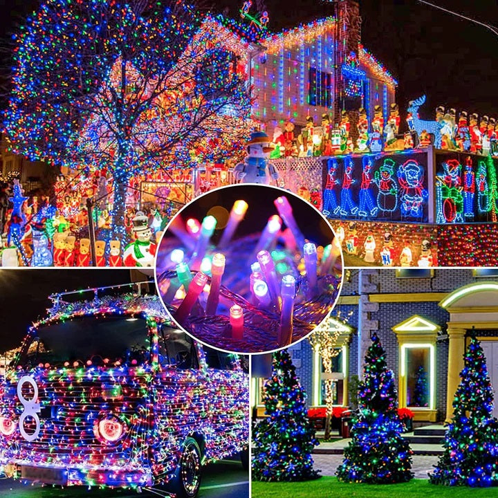 Lichidare de stoc: Decoratiune cu Incarcare Solara, 50 metri, 500 led - Multicolora