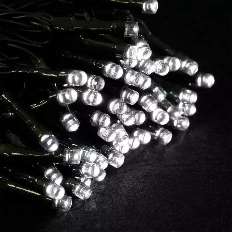 Lichidare de stoc : Decoratiune Solara pentru Exterior IP44, 1000 led-uri, 100m, liniara - Alb Rece