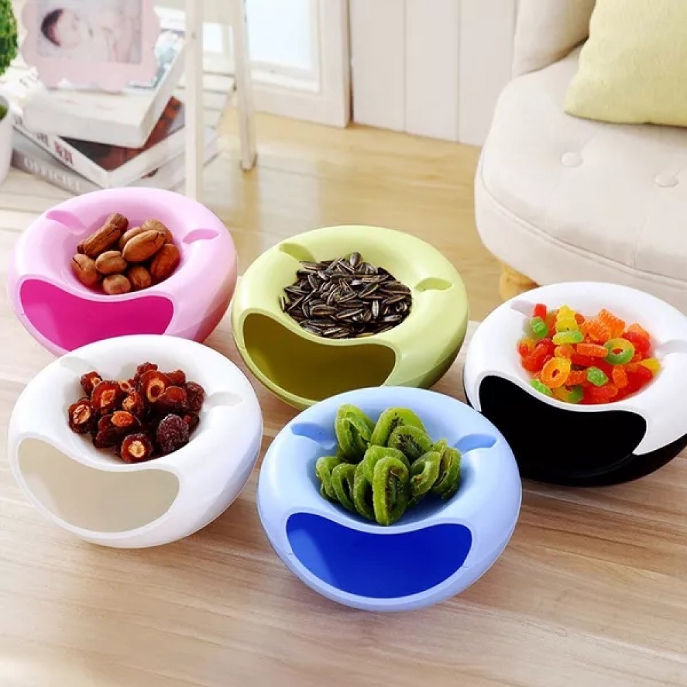 Lichidare de Stoc! Bol servire cu recipient pentru coji, castron multifunctional