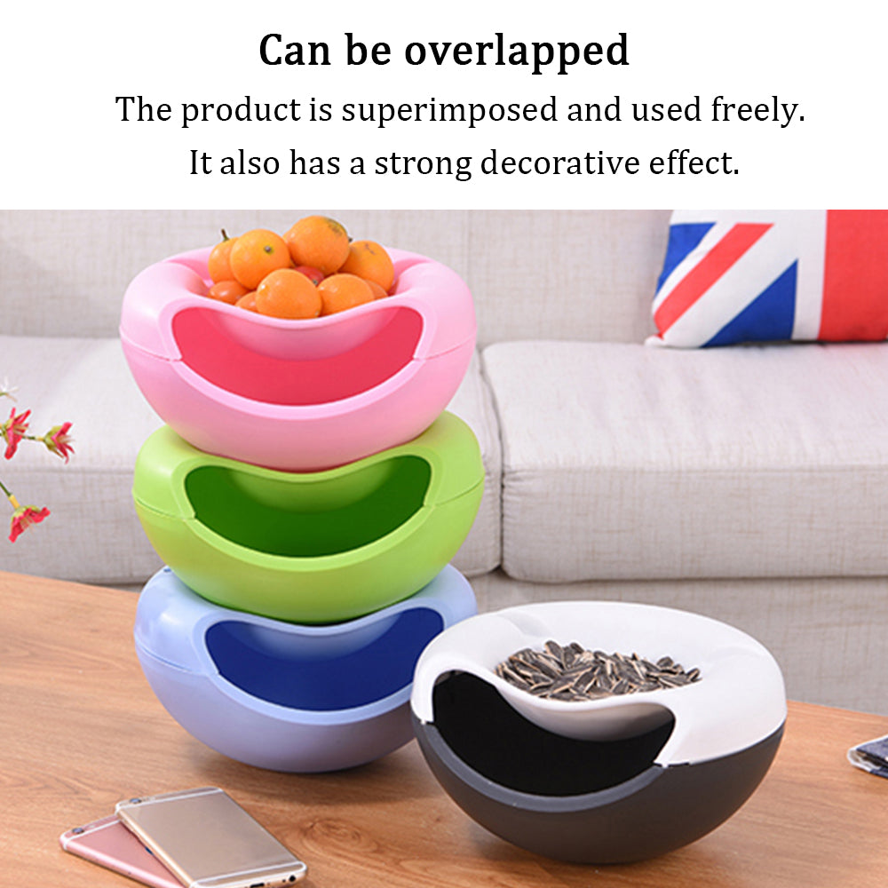 Lichidare de Stoc! Bol servire cu recipient pentru coji, castron multifunctional