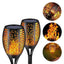 Set 8 x Lampa Solara Tip Torta cu Efect Flacara, Iluminare LED, Rezistente la Apa, Design Decorativ pentru Gradina si Alei