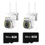Set 2 x Camera Supraveghera WiFi 5MP Jortan 32 Leduri– Night Vision Color, Urmarire Automata, Audio Bidirectional + 2 Carduri 32GB Incluse