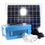 Kit Sistem Iluminat Solar 100W Profesional, Panou Solar cu Baterie Integrata si 3 Becuri LED, Incarcare USB, Solutie Completa pentru Casa