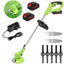 Motocoasa Electrica cu Doi Acumulatori de 48V, 13000 mAh, 20000 RPM