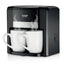 Espressor Cafea RAF 1000W cu 2 Cani,  Filtru Reutilizabil, Sistem Anti-Picurare, Protectie Supraincalzire, Preparare Rapida Cafea Macinata
