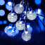 Decoratiune cu Incarcare Solara, 5 Metri, 30 Globulete - Albastru