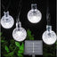 Decoratiune cu Incarcare Solara, 5 Metri, 30 Globulete - Albastru