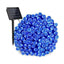 Decoratiune cu Incarcare Solara, 50 metri, 500 led - Albastru + CADOU