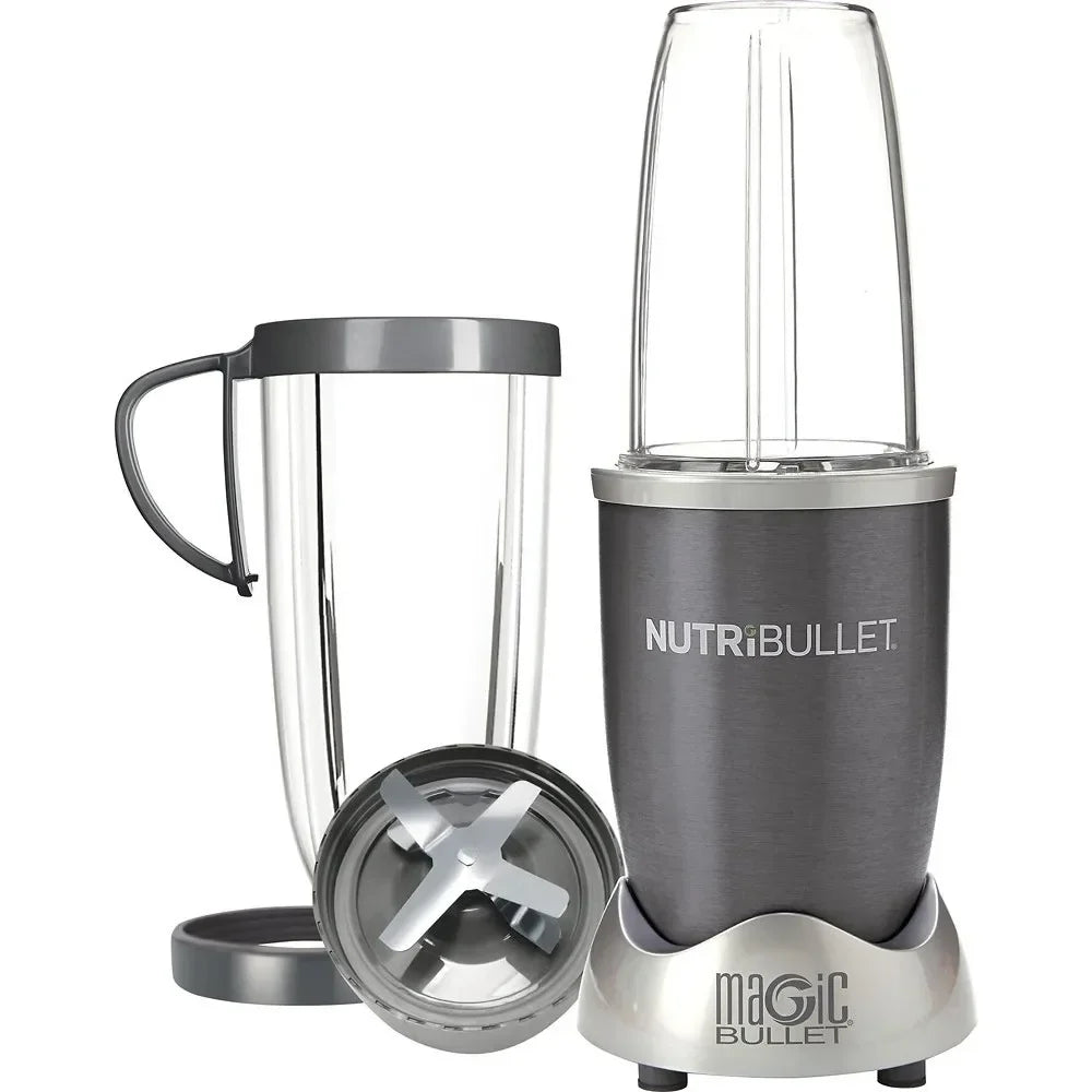 Blender Smoothie Multifunctional 1000W, Set Complet cu Pahar 1L si 500ml, Lame din Otel Inoxidabil, Ideal pentru Smoothie, Sucuri si Rasnire
