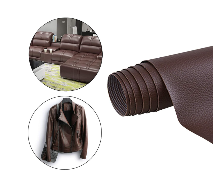 Piele Ecologica Autoadeziva Maro 75x250 cm, Imitatie Piele Naturala, Rezistenta la Apa si Uzura, Usor de Aplicat, pentru Canapea, Scaune, Haine si Reparatii