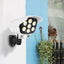 Set 2 x Camera Falsa cu Lampa Solara 77 LED, Senzor Miscare, Telecomanda, Efect Real de Supraveghere, Protectie Exterior