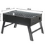 Gratar Portabil Pliabil din Otel, 35 x 27 cm, Compact si Usor de Transportat, Ideal pentru Camping, Picnic si Gradina