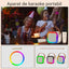 Boxa Portabila Bluetooth cu 2 Microfoane Wireless, Karaoke Set Complet, Lumini LED RGB, Ideal pentru Petreceri si Copii