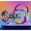 Boxa Portabila Bluetooth cu 2 Microfoane Wireless, Karaoke Set Complet, Lumini LED RGB, Ideal pentru Petreceri si Copii