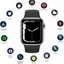 Smartwatch Bluetooth I7 Pro Max cu Monitorizare Ritm Cardiac, Pasi, Somn, Notificari, Control Muzica si Apeluri, Ecran Touch HD, Compatibil Android si iOS