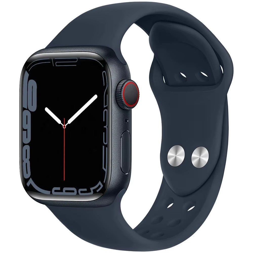 Smartwatch Bluetooth I7 Pro Max cu Monitorizare Ritm Cardiac, Pasi, Somn, Notificari, Control Muzica si Apeluri, Ecran Touch HD, Compatibil Android si iOS