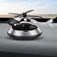 Difuzor Auto Aromaterapie Solar Tip Elicopter, Rotire Automata 360°, 4 Panouri Solare, Parfum Natural 10 ml Inclus