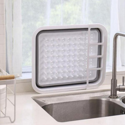 Scurgator Vase Pliabil cu Tavita de Scurgere, Organizator Bucatarie Compact, Suport Tacamuri si Farfurii, Design Economisire Spatiu
