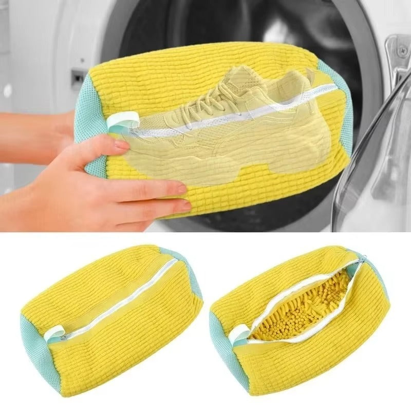 Sac pentru Spalat Adidasi, Protectie Incaltaminte, Microfibra Premium, Antizgarieturi, Ideal pentru Masina de Spalat