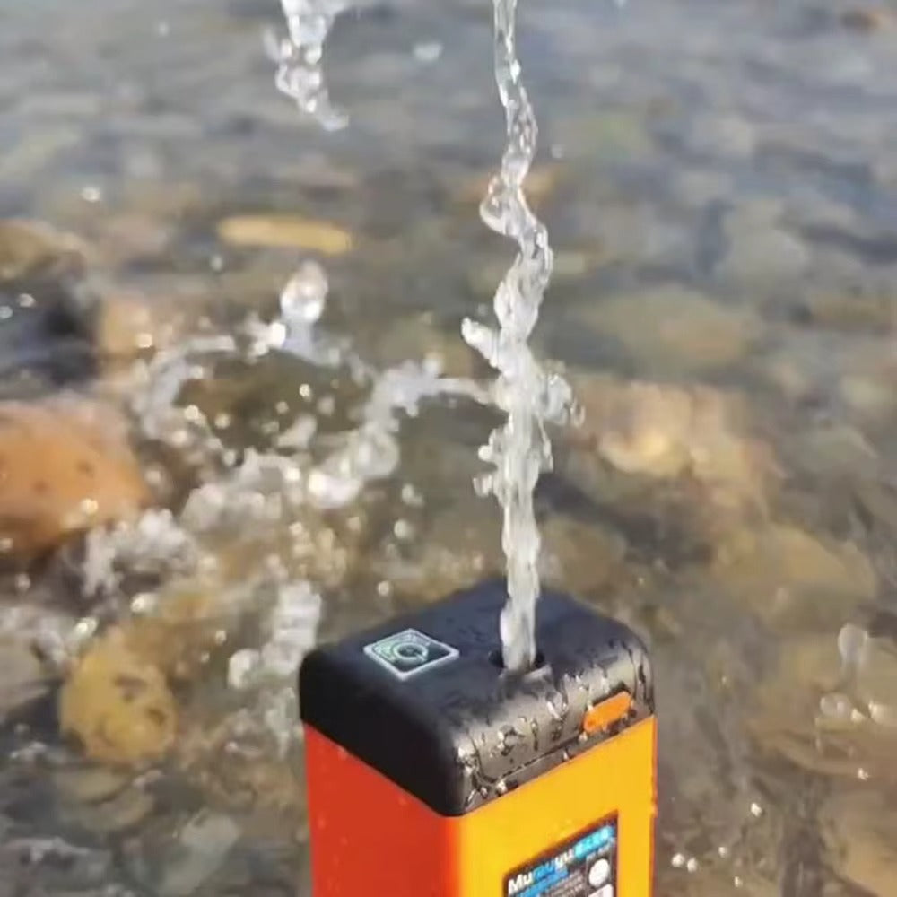 Dus Portabil Electric cu Afisaj Digital, Pompa Submersibila, 3 Moduri Jet, Baterie Reincarcabila, Autonomie 110 Minute, Furtun 2m