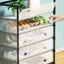 Organizator Hol cu Cuier si Dulap Pantofi, 4 Sertare, Raft Depozitare, Structura Metalica, 169x57x35 cm
