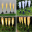Set 2 x Lampa Solara Gradina Tip Pampas LED 70 cm – Iluminat Exterior Decorativ, Lumina Calda, Rezistente la Apa si Instalare Usoara