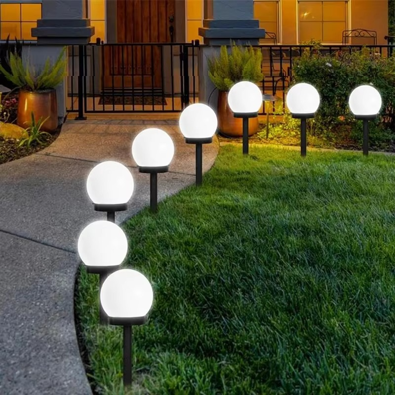 Set 5 x Lampa Solara LED Gradina tip Glob – Iluminat Exterior Premium fara Cabluri, Rezistenta la Apa, Lumina Ambientala Automata