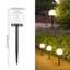 Set 10 x Lampa Solara LED Gradina tip Glob – Iluminat Exterior Premium fara Cabluri, Rezistenta la Apa, Lumina Ambientala Automata