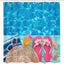 Set Pentru Baie: Perdea, Covorase Si Husa De Toaleta -  Summer Beach