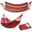 Set 2 x Hamac Textil Multicolor 180x80 cm, Rezistent si Confortabil, Ideal pentru Gradina, Camping si Relaxare in Aer Liber