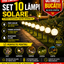 Set 10 x Lampa Solara LED Gradina tip Glob – Iluminat Exterior Premium fara Cabluri, Rezistenta la Apa, Lumina Ambientala Automata