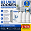 Set 3 x Filtre Apa Robinet Zoosen, Cartus Purificator Apa, Eliminare Impuritati, Apa Curata si Sigura pentru Consumul Zilnic