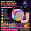 Boxa Portabila Bluetooth cu 2 Microfoane Wireless, Karaoke Set Complet, Lumini LED RGB, Ideal pentru Petreceri si Copii