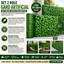 Set 2 x Rola Gard Artificial Decorativ cu Frunze Verzi, 100 x 300 cm, Panou Verde pentru Gradina, Balcon sau Gar