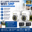 Set 2 x Camera Supraveghera WiFi 5MP Jortan 32 Leduri– Night Vision Color, Urmarire Automata, Audio Bidirectional + 2 Carduri 32GB Incluse