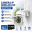 Camera Supraveghera WiFi 5MP Jortan 32 Leduri– Night Vision Color, Urmarire Automata, Audio Bidirectional + Card 32GB