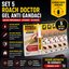 Set 5 x Gel Profesional Roach Doctor Anti Gandaci, Formula Concentrata cu Aplicare Precisa, Solutie Eficienta pentru Bucatarie, Baie si Locuinta