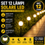 Set 12 x Lampa Solara LED Gradina tip Glob – Iluminat Exterior Premium fara Cabluri, Rezistenta la Apa, Lumina Ambientala Automata