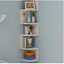 Raft de Colt Modern cu 4 Nivele, Design Compact, Economisire Spatiu, Montaj pe Perete, 86 x 20 x 20 cm