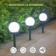 Set 10 x Lampa Solara LED Gradina tip Glob – Iluminat Exterior Premium fara Cabluri, Rezistenta la Apa, Lumina Ambientala Automata