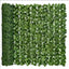 Set 2 x Rola Gard Artificial Decorativ cu Frunze Verzi, 100 x 300 cm, Panou Verde pentru Gradina, Balcon sau Gar