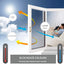 Set 2 x Folie Oglinda pentru Geam Gri, Efect Reflectorizant, Protectie UV, Anti Caldura si Intimitate, 60 x 300 cm