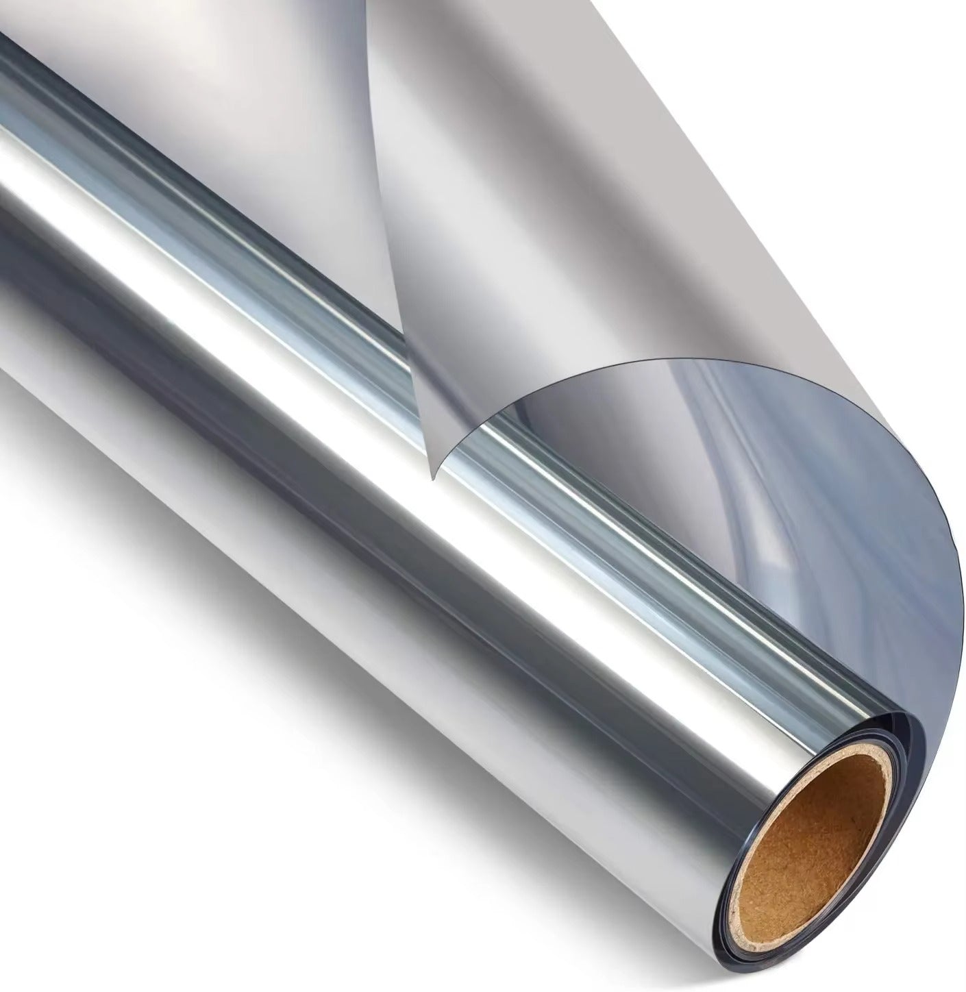 Set 2 x Folie Oglinda pentru Geam Gri, Efect Reflectorizant, Protectie UV, Anti Caldura si Intimitate, 45 x 300 cm
