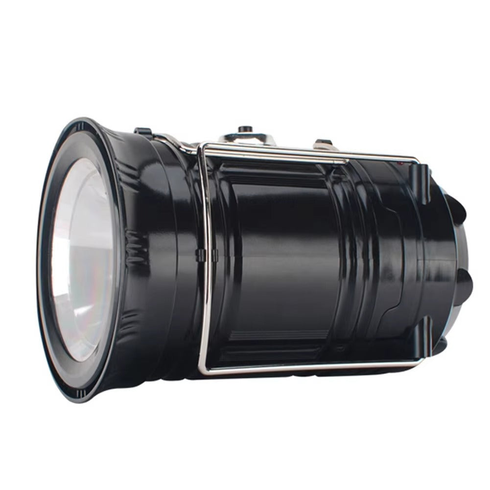 Felinar Camping LED Reincarcabil cu Lanterna, Panou Solar si USB