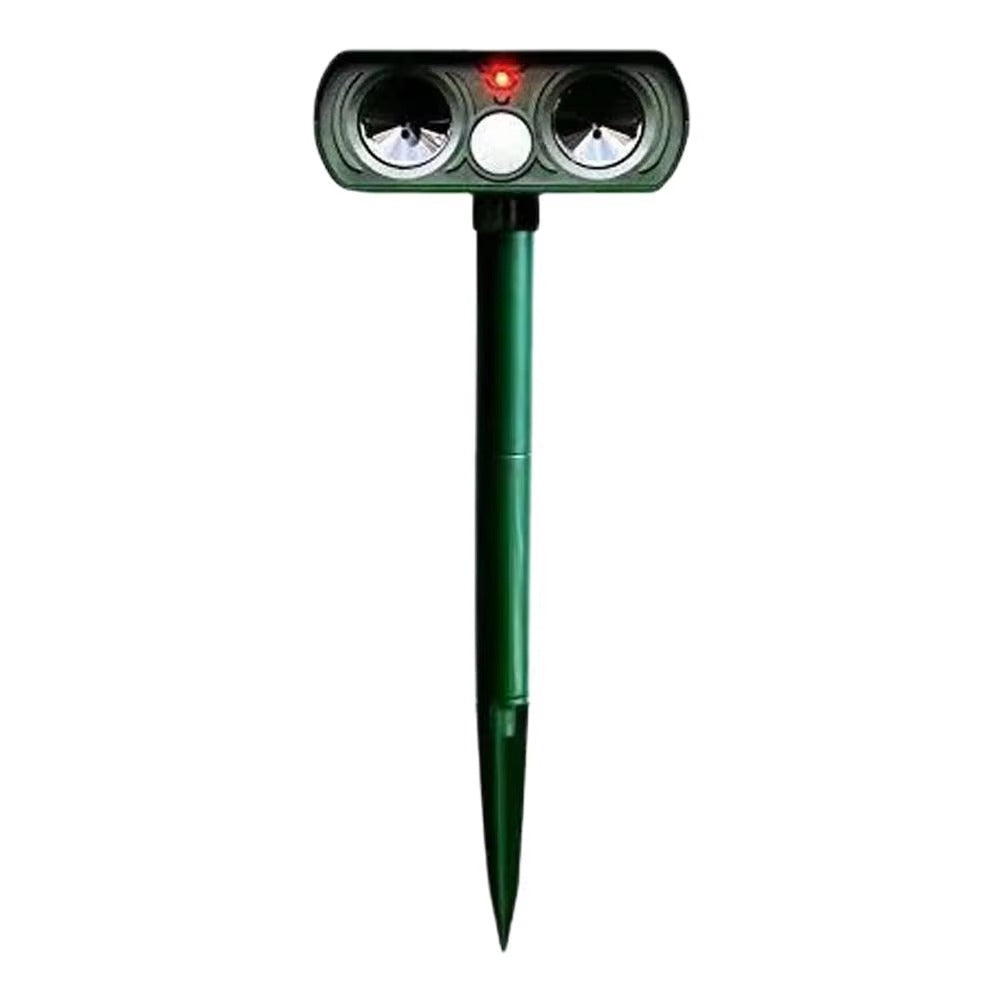 Dispozitiv Anti Daunatori Solar cu Ultrasunete , Repeller pentru Animale si Pasari, Rezistent la Apa, Protectie Gradina
