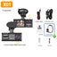 Camera Auto 3 in 1 Premium, Full HD 1080P, Tripla Inregistrare Fata Interior Spate, Night Vision, G-Sensor, Siguranta Completa in Trafic