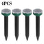 Set 4 x Aparat Solar Anti Cartite si Rozatoare – Dispozitiv Ultrasonic Gradina, Repelent Daunatori, Protectie Gazon, Curte, Fara Chimicale