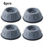Set 4 x Picioruse Antivibratie din Silicon, Anti Zgarieturi si Anti Zgomot, Diametru 7.5 cm, Fixare Sigura