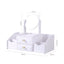 Organizator Cosmetice cu Oglinda si Sertare, Suport Machiaj Multifunctional, Design Elegant Alb, 40 x 20 cm